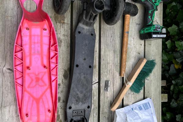 Reparatie rem van Maxi Micro Step