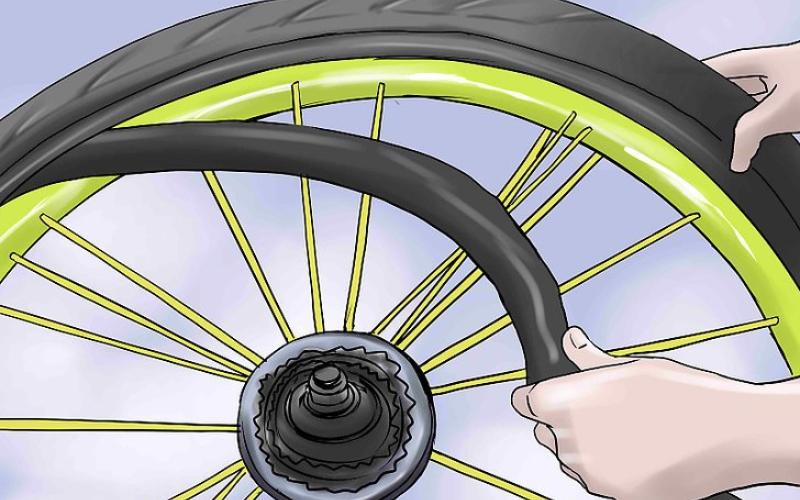 Place the tube back into the tire