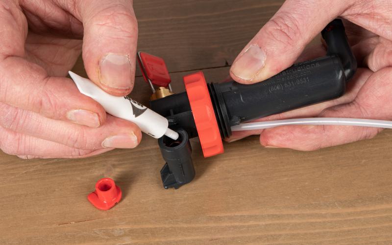 Checking or replacing the fuel line