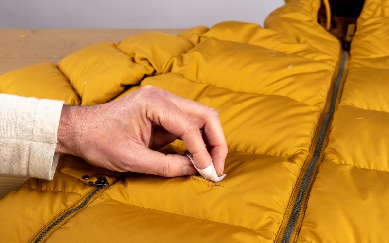 Degrease the area where the tape will be placed