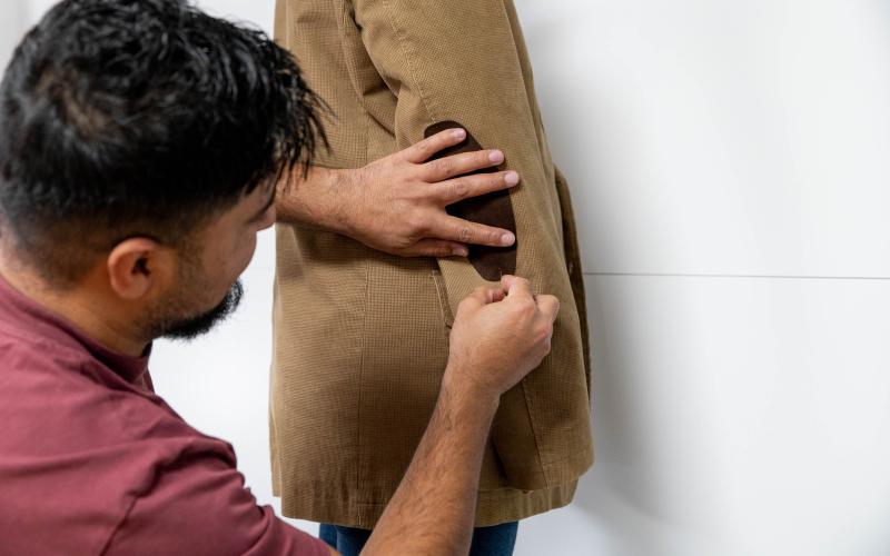 Determinar la posición correcta de las coderas