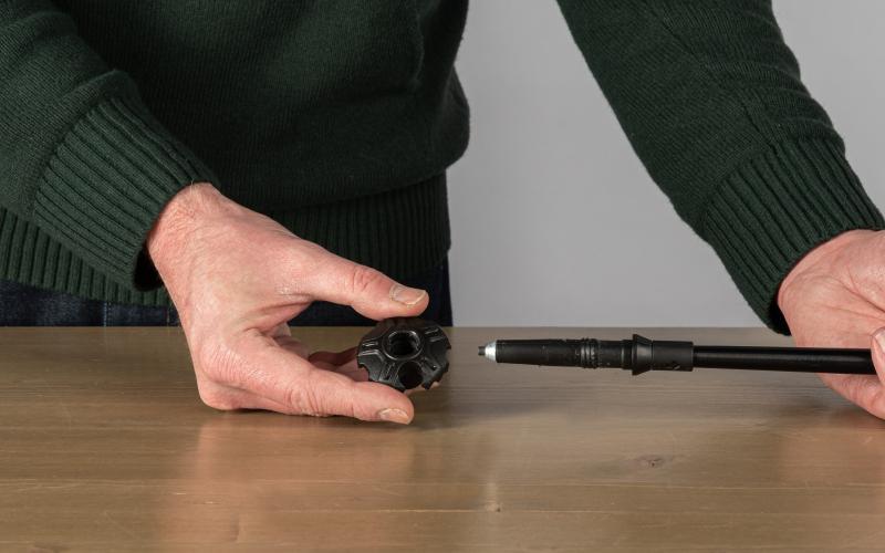 Removing the basket and lower stick section